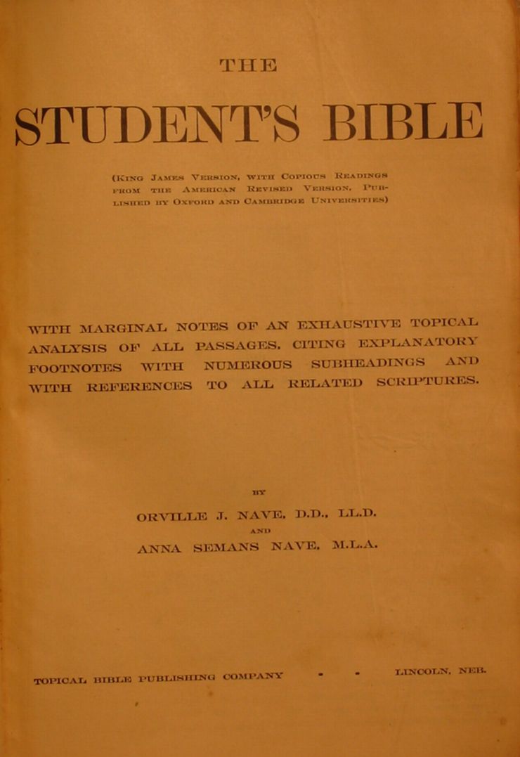 Batte Family Bible 1907 Title Page