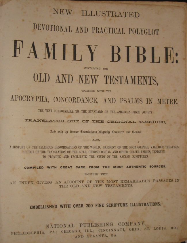 Dansby Family Bible
