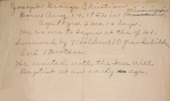 Guerrant Bible Births