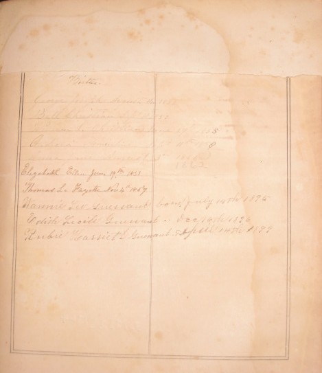 Guerrant Bible Births page 2