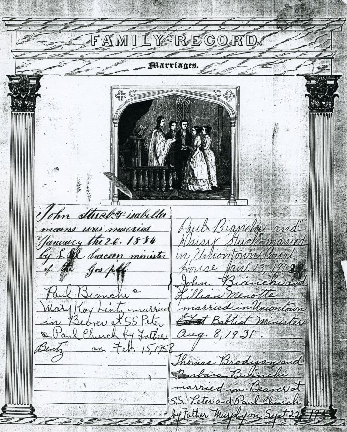 Stuck Family Bible Marriages