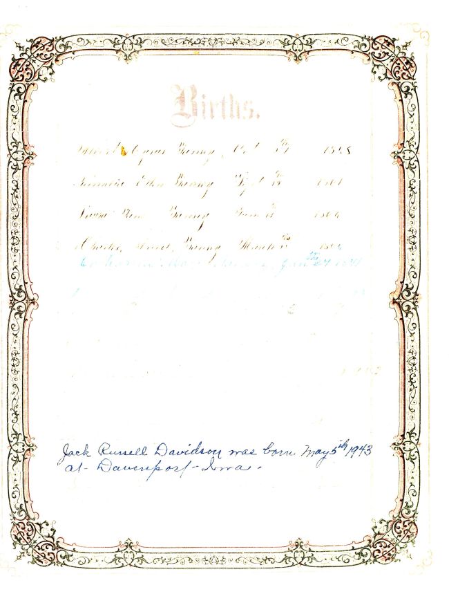 Tansey Family Births Continued