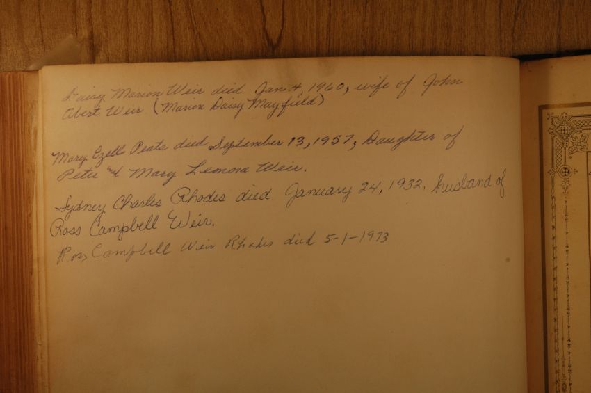 Weir Family Deaths 3